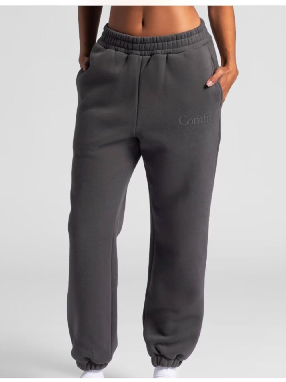 Comfrt - Minimalist Steel Grey Sweatpants - Small